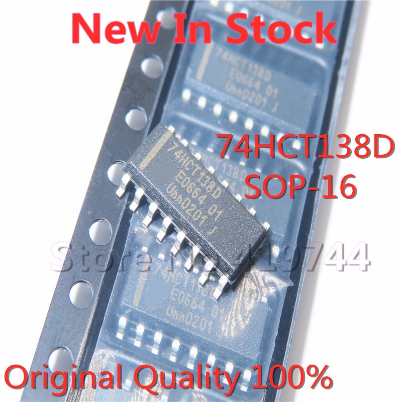 10pcs IC 74HCT138D 74HCT138DR SMD SOP-16 3.9MM