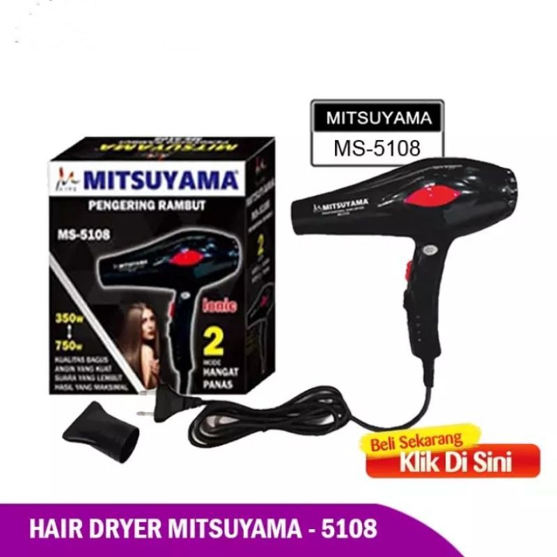 HAIR DRYER Besar MS-5108 Pengering Rambut MITSUYAMA