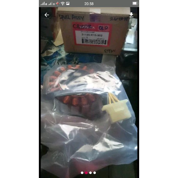 DSA      spull spul assy CB 150R OLD ORIGINAL ASLI AHM HONDA .