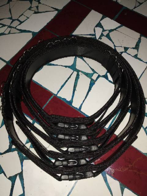 Sabuk ikat pinggang kopel PDL (lebar 6cm)perekat hitam&amp;putih,satpam,damkar,pol PP,security,linmas,brimob,dishub,polisi,