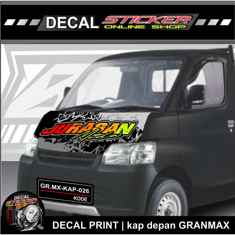 Jual STIKER MOBIL GRANMAX PICKUP / KAP DEPAN DEKAL PRINT KEREN CUSTOM ...