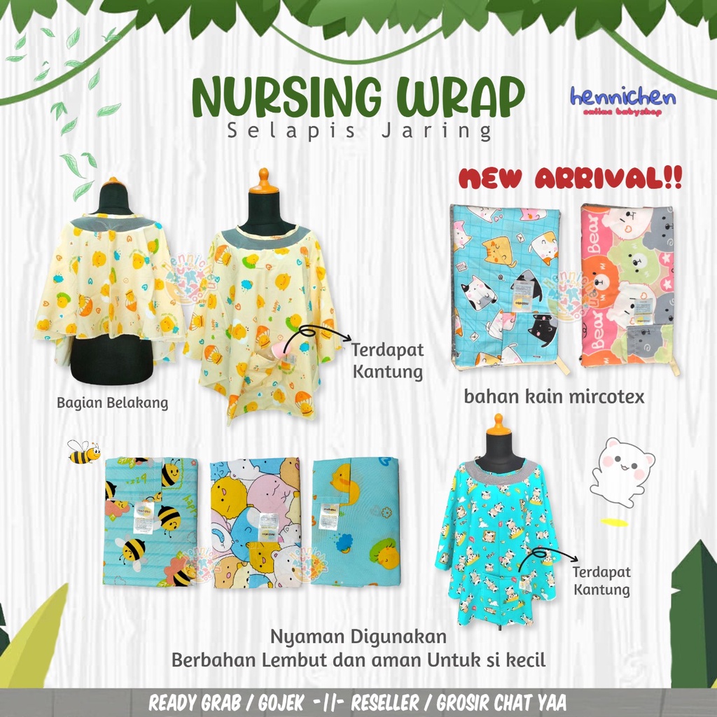 MIABEBO BY OBAYITO NURSING WRAP SELAPIS JARING PERLENGKAPAN MENYUSUI MB-025