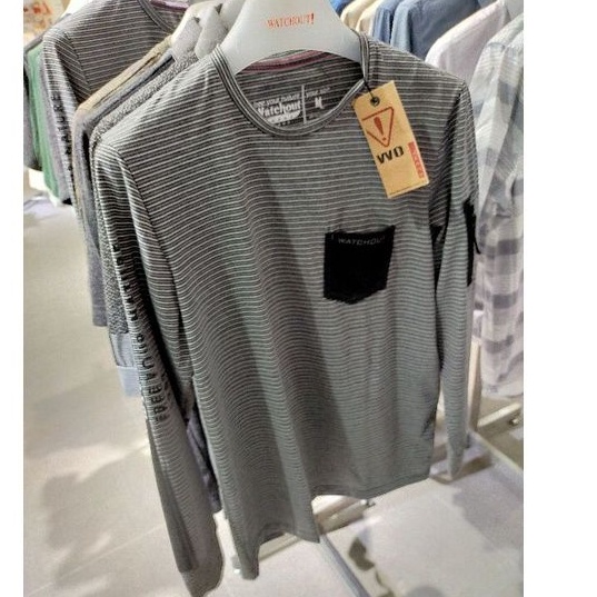 Kaos/ Kaos pria/ Kaos Pria lengan panjang/ Kaos Pria Watchout/ T-shirt/ T-shirt pria/ T-shirt pria W