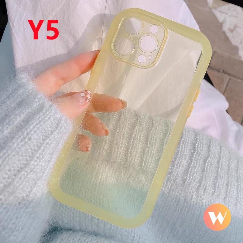 Soft Case Pelindung Lensa Bahan TPU Warna Permen Macaron Fluorescent Tahan Kotor Untuk IPhone XR Xs Max X 11 12 Pro Max