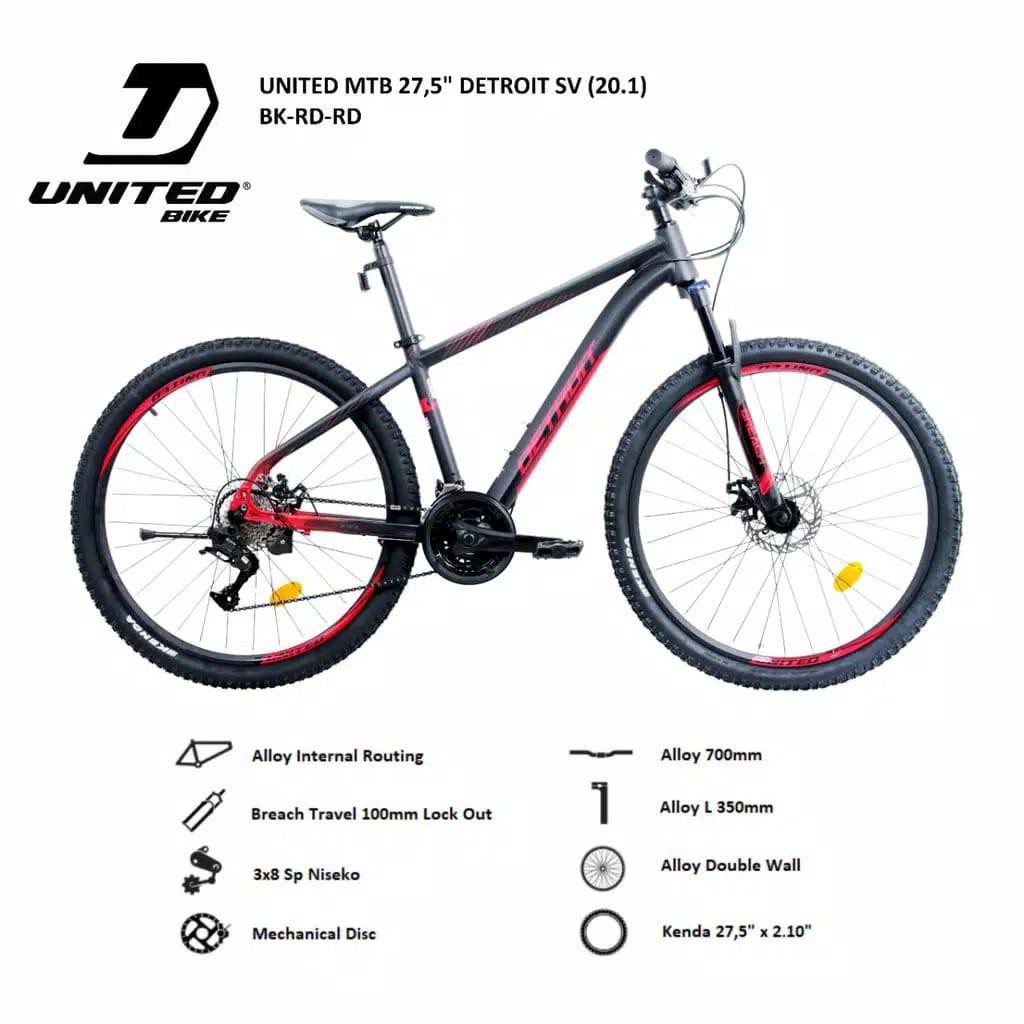 Sepeda Gunung MTB United detroit Sv 27.5"