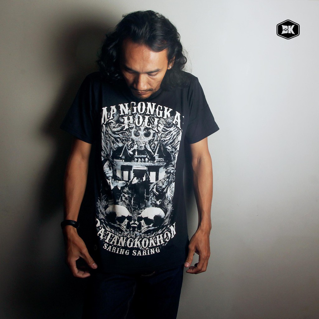 BK ETHNIC | Kaos T-Shirt Etnis Suku Batak |Kaos Basic Batak | MANGONGKAL HOLI