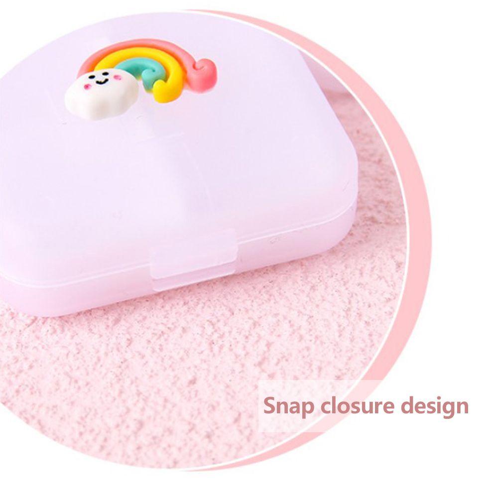 Agustina Pill Case 1Pc Plastik Dewasa Anak Travel Mini Wadah Vitamin Obat Organizer