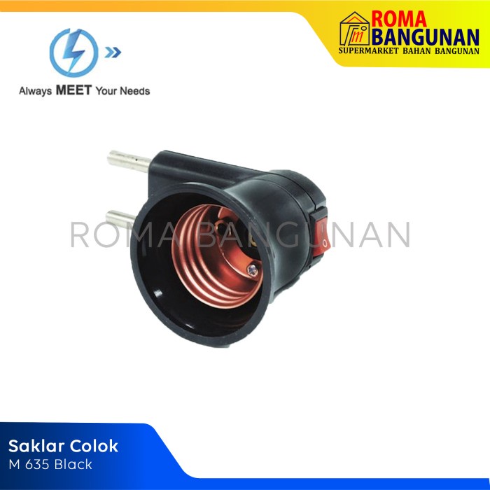 Meet Fitting Steker Colokan Lampu / Saklar Colok M-632 M 632 M632