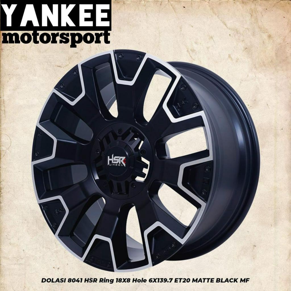 Velg Mobil Ring 18 Ford Ranger, Fortuner, Pajero dll HSR DOLASI Ring 18