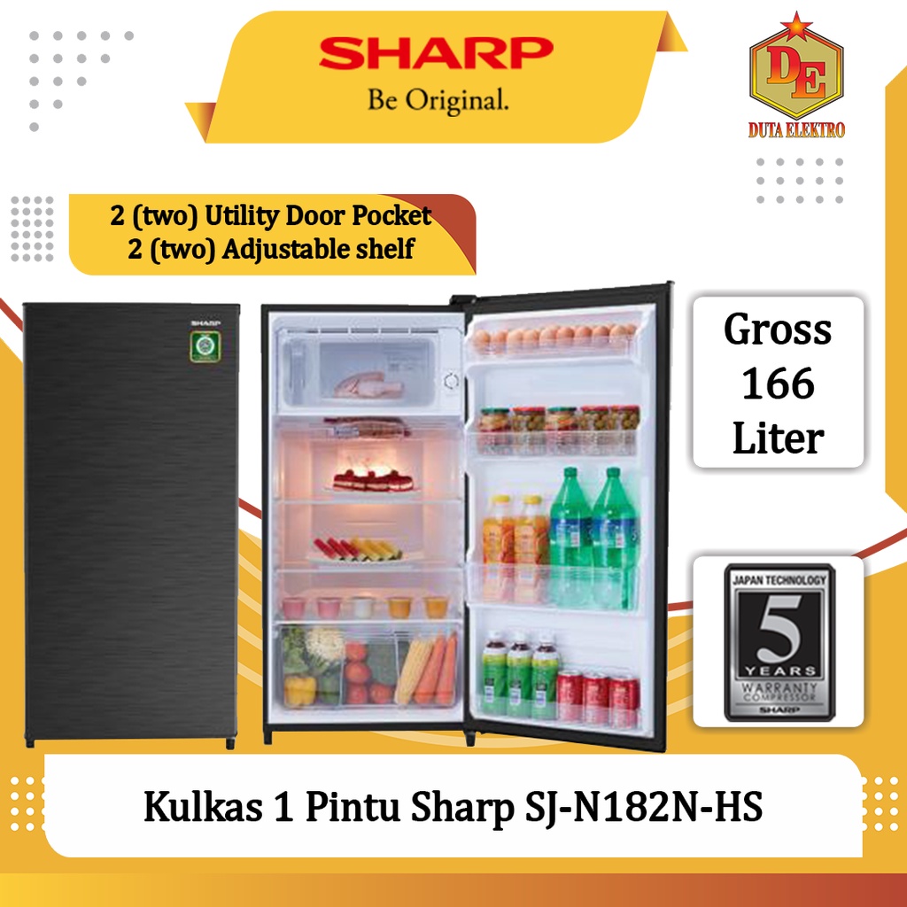 Kulkas 1 Pintu Sharp SJN 182 NHS