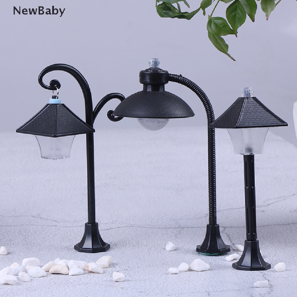 Newbaby 1pc Miniatur Lampu Jalan Untuk Dekorasi Taman Minifairy garden