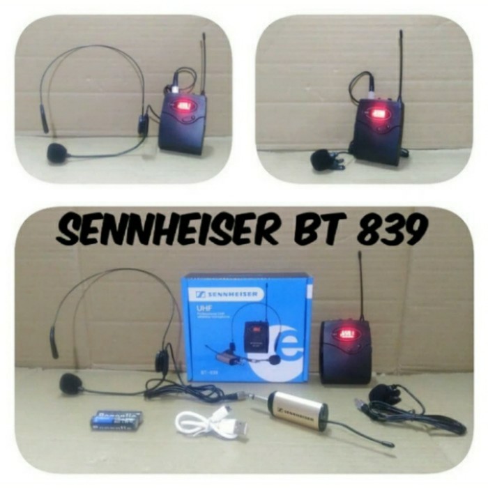 MIC JEPIT WIRELESS SENNHEISER BANDO BT 839 HIGH QUALITY