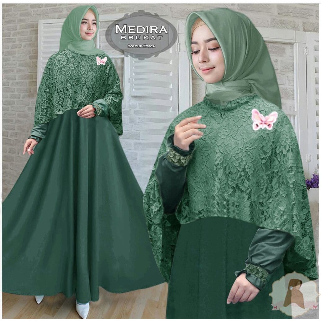 Gamis Hijau Army Kombinasi Nusagates