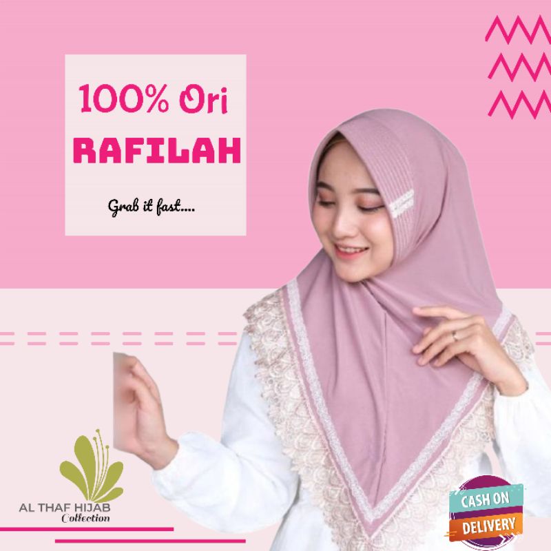 JILBAB INSTAN RAFILAH RENDA PRADA