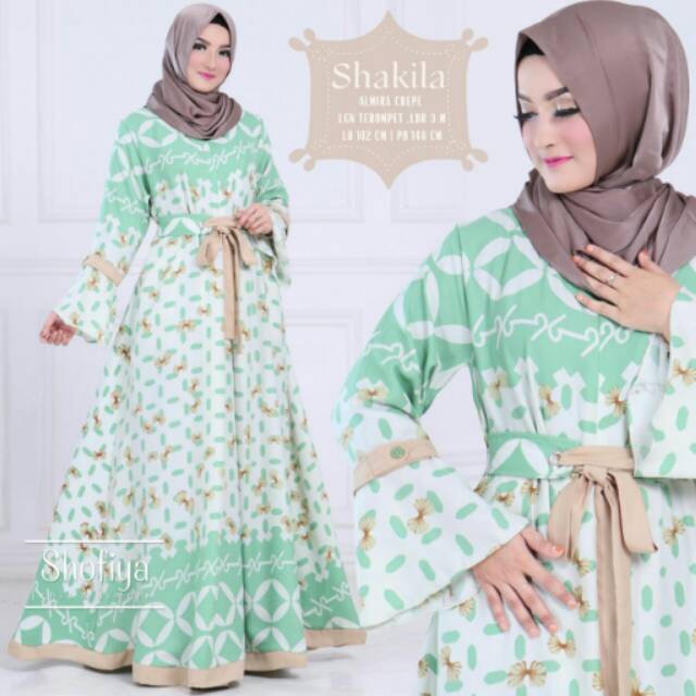 Shakila maxy dress crepe