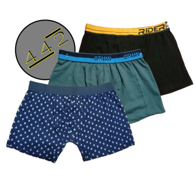 3Pcs Celana dalam Boxer pria