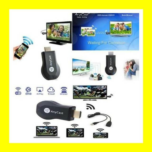 ANYCAST DONGLE TV PROYEKTOR ALAT BUAT SAMBUNG HP KE TV LED HDMI