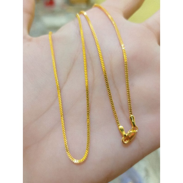 KALUNG MILANO DEWASA IMPORT PERAK 925 LAPIS MAS