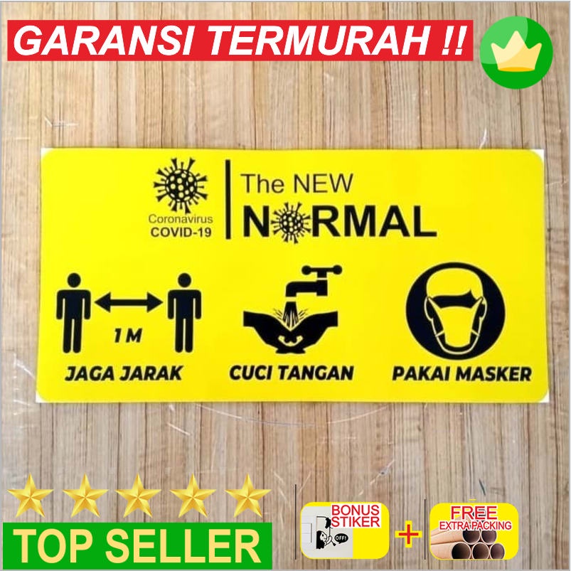 

Terlaris Stiker New Normal 10x30 - Stiker Keren