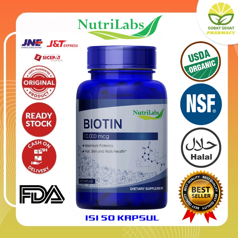 Nutrilabs Biotin 10000mcg ORIGINAL USA