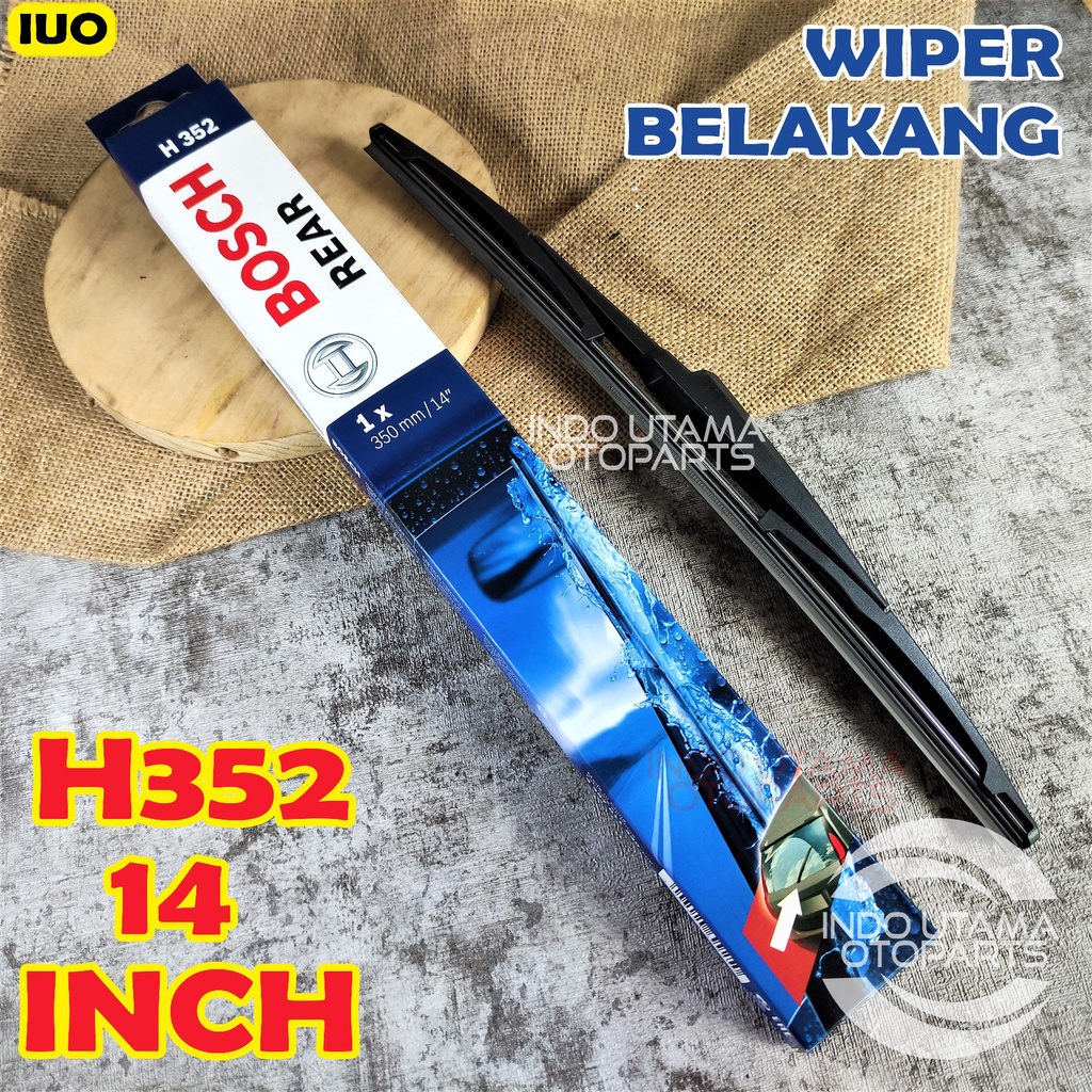 Wiper Belakang CX5 CX9 CX7 Voxy Lexus RX300 BOSCH 14&quot; Lock 2 H352