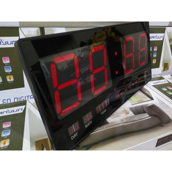 Jam Dinding Digital LED Meja LED Clock 4622-1 Merah