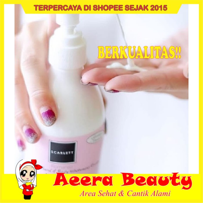 GRATIS ONGKIR SCARLETT WHITENING BODY LOTION - LOTION PEMUTIH SCARLETT - FANTASIA SK0255