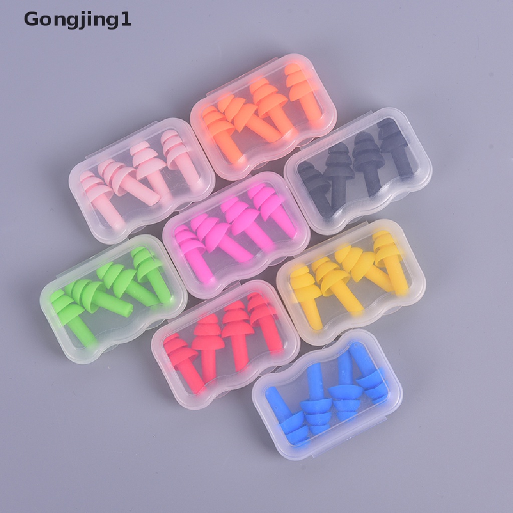 Gongjing 1 Pasang / 2 Pasang Earplug Peredam Suara Untuk Travel