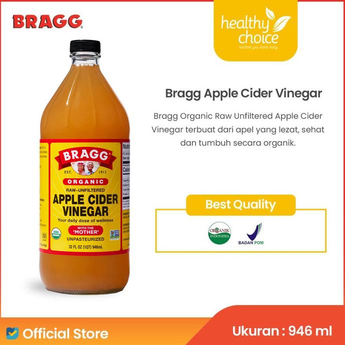 

TERBARU Bragg Organic Raw Unfiltered Apple Cider Vinegar 946 ml/MINUMAN COLLAGEN/MINUMAN YOYIC/MINUMAN DIET/MINUMAN PEMUTIH BADAN/MINUMAN KOREA/MINUMAN KEMASAN/MINUMAN KALENG/MINUMAN KOTAK/MINUMAN SEHAT HERBAL/MINUMAN SEHAT UNTUK TUBUH/MINUMAN SEHAT