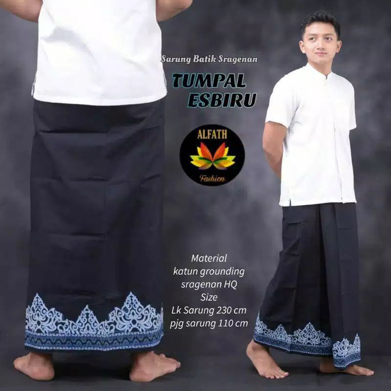 Sarung Batik Motif Tumpal Kosong