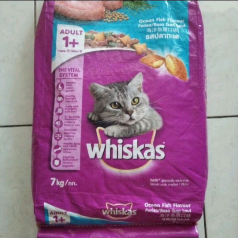 {EXPEDISI} Whiskas Ocean Fish Makanan kucing 7kg