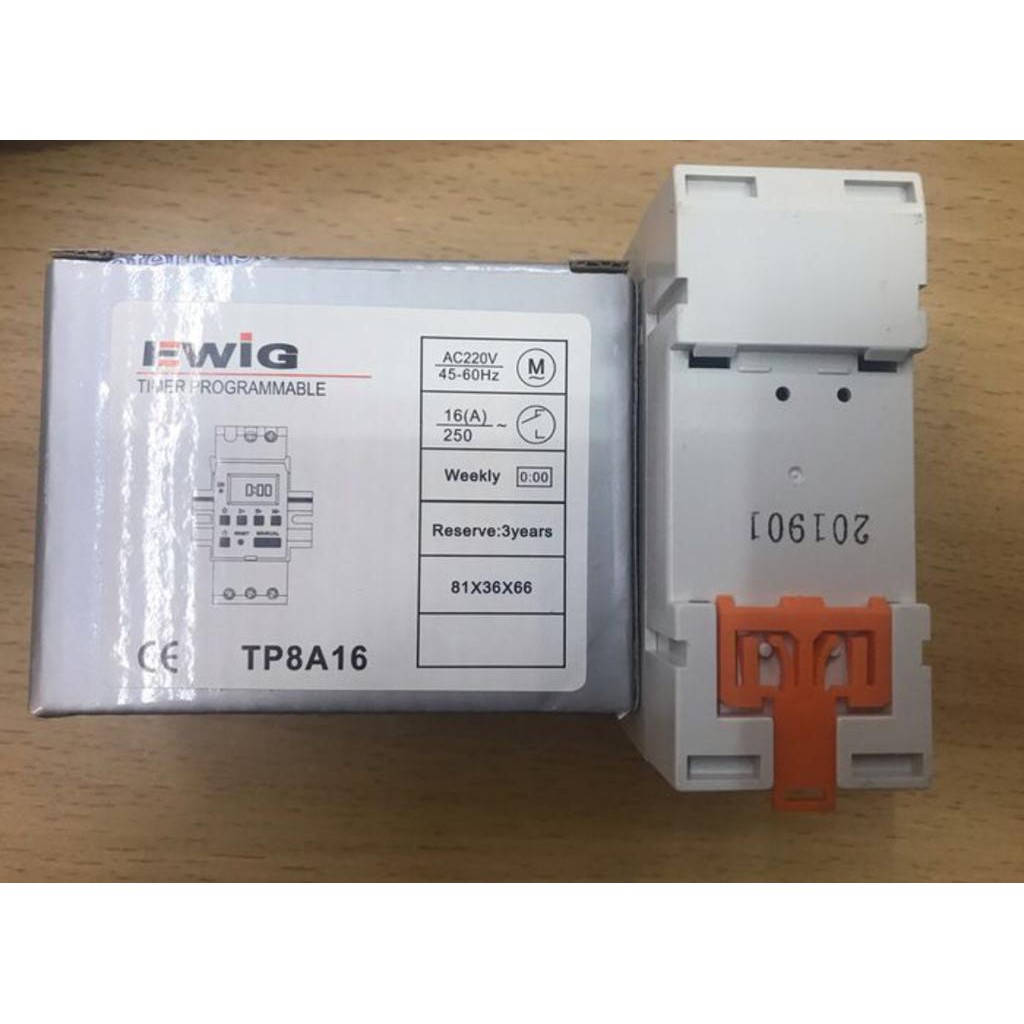 Weekly Digital timer TP8A16 220VAC