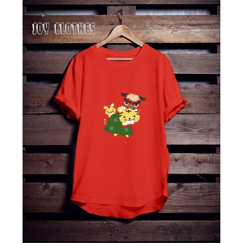 KAOS IMLEK MACAN BARONGSAI/ KAOS UNISEX EDISI IMLEK/ TIGER IN BARONGSAI TSHIRT/ KAOS SABLON SINCIA I