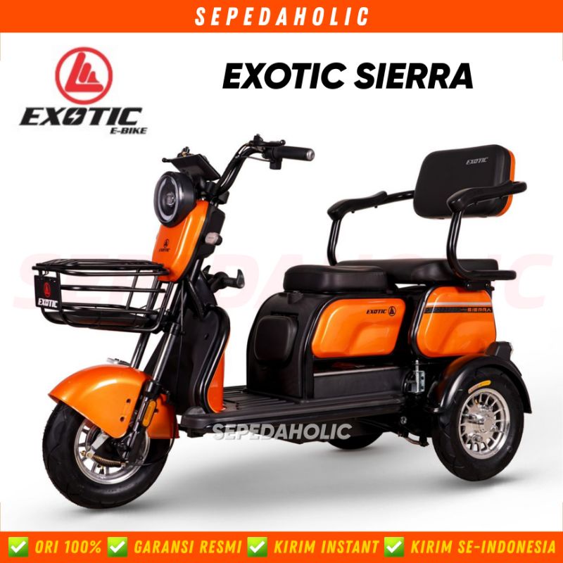 Jual Sepeda Listrik EXOTIC SIERRA Electric E Bike 800 Watt By Pacific