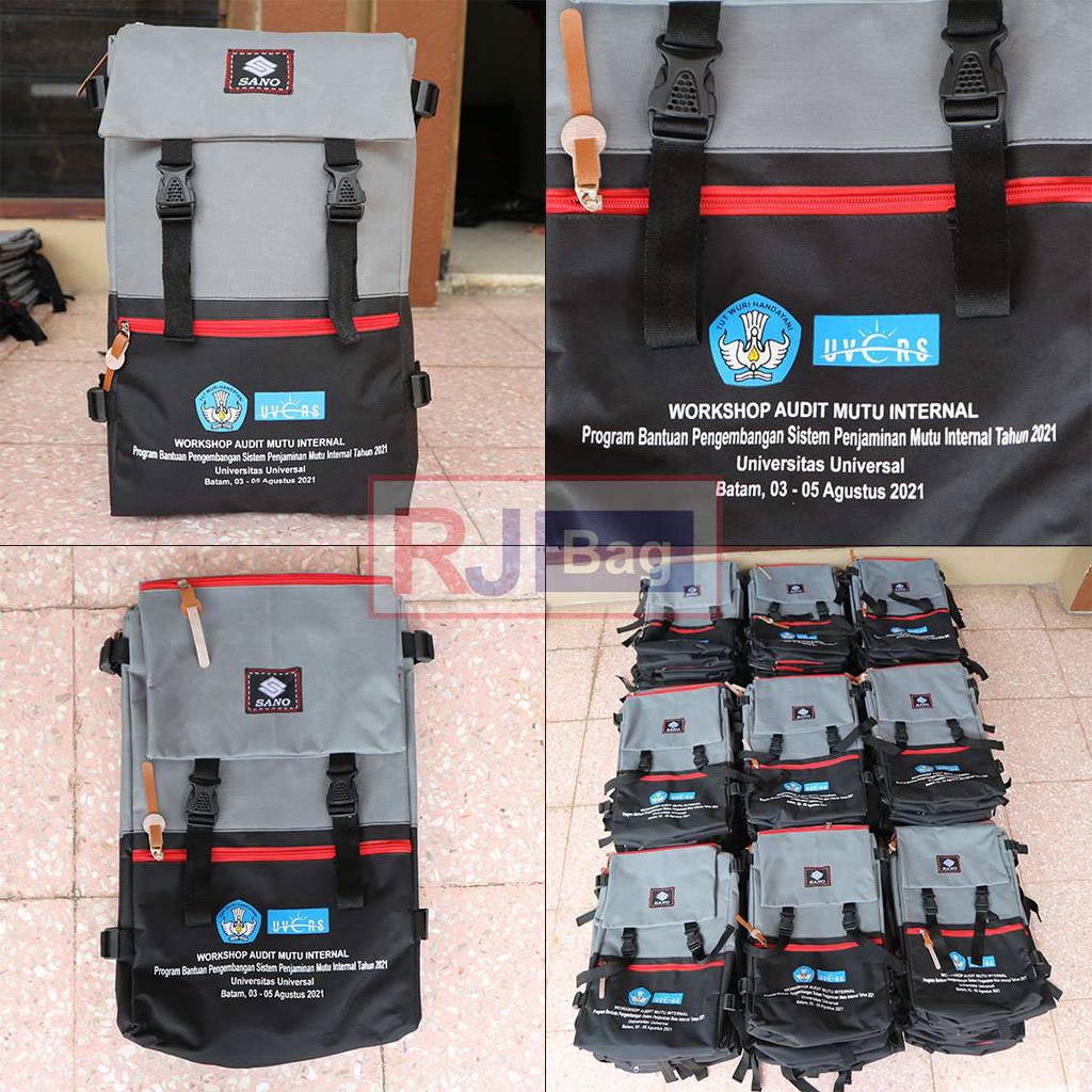 TAS GROSIR SANO DISTRO ABU HITAM SABLON UNIVERSITAS UNIVERSAL SEMINAR SOUVENIR PROMOSI