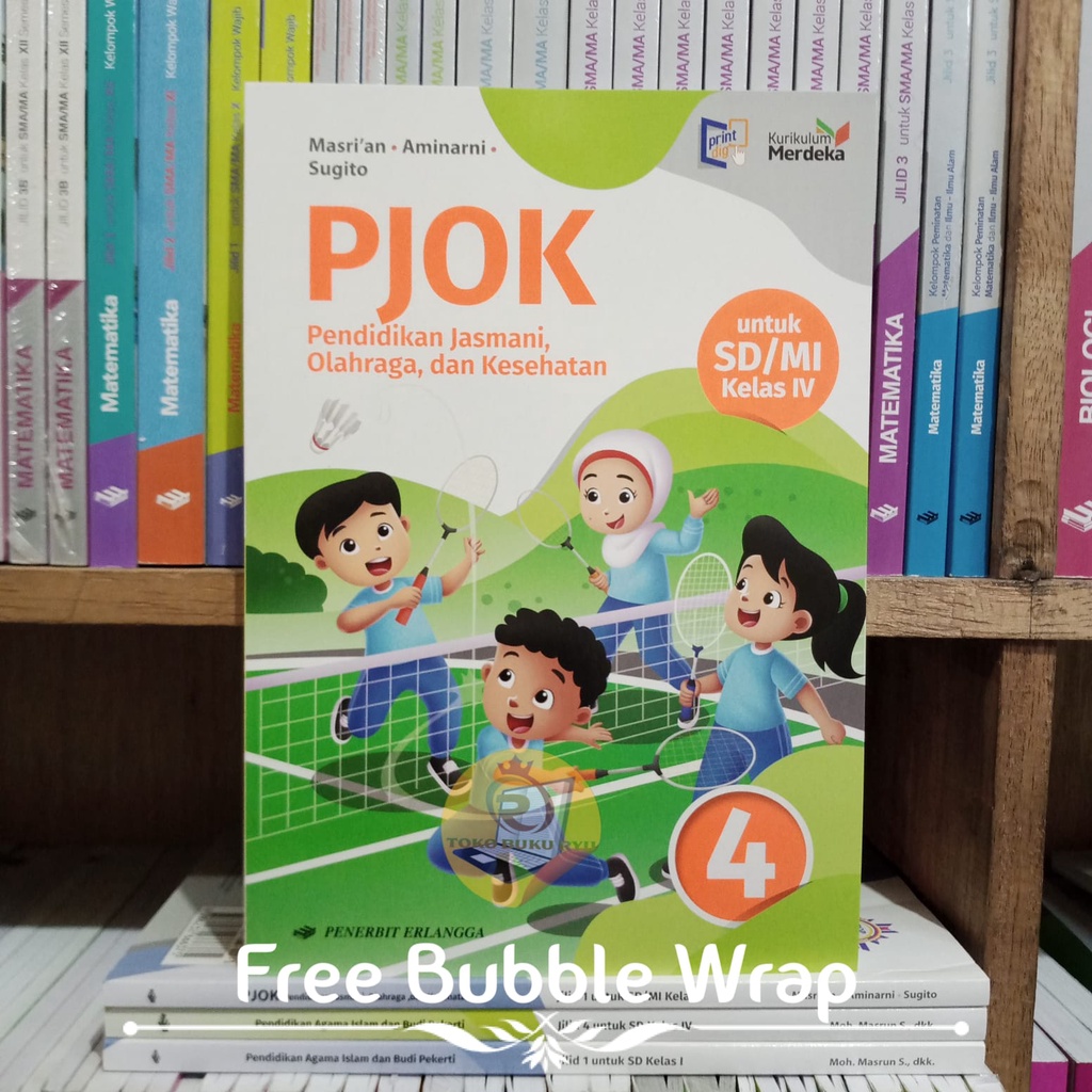 BUKU PJOK KELAS 4 SD KURIKULUM MERDEKA 2021 ERLANGGA