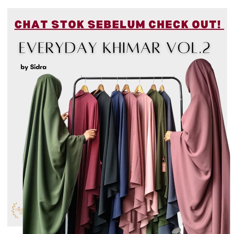 EVERYDAY KHIMAR VOL. 2 | SIDRA | HIJAB SYARI POLOS
