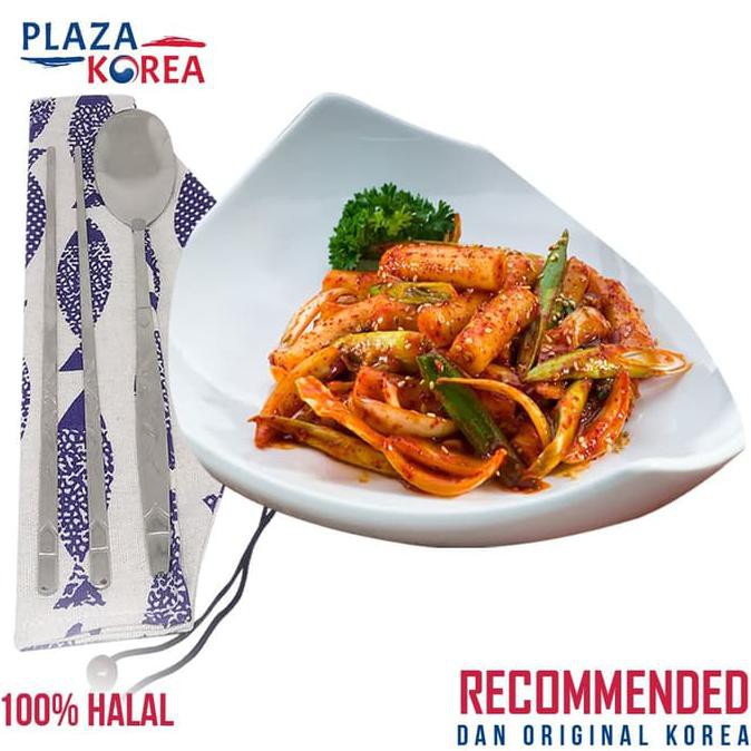 

TERPOPULER BUNDLE TTEOKBOKKI TOKPOKI 200 GR + SUJEO 1 SET STAINLESS STEEL MURAH