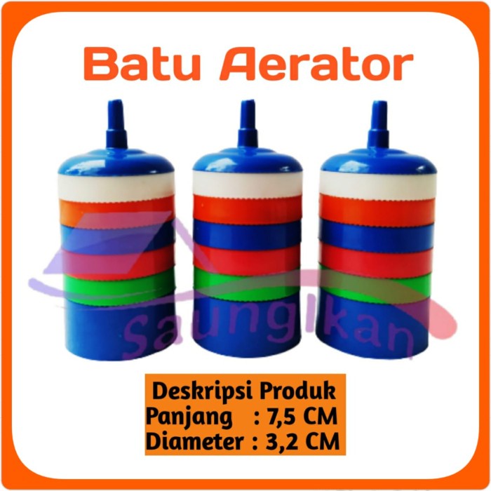 Batu Aerator Aerasi KOLAM TAMBAK BIOFLOK D 32 mm T 75 mm