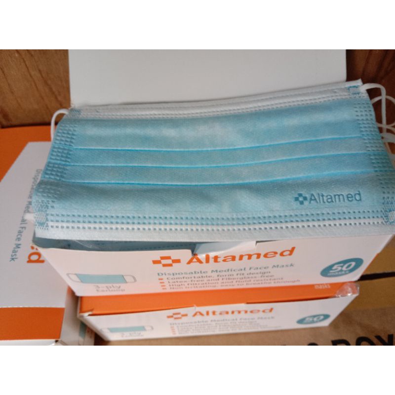 Jual altamed masker earloop 3ply | Shopee Indonesia