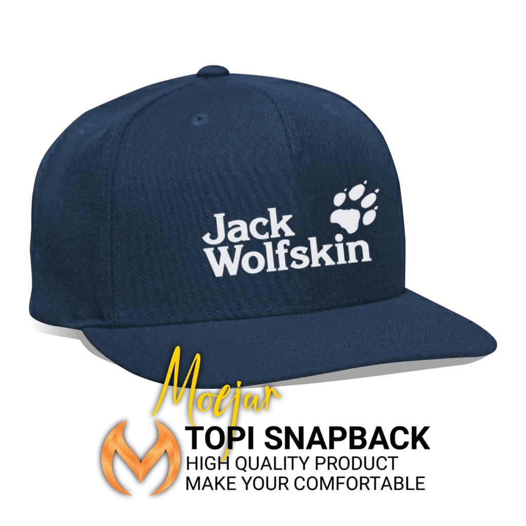 Topi Pria  Snapback Original Moejur  Outdoor Terlaris Jack Wolfskin  kualitas Premium Distro