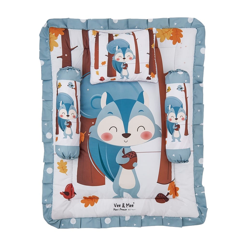 [2 kg] Vee &amp; Mee Matras Baby Bedding Set Squirrel Series - VMM 1050