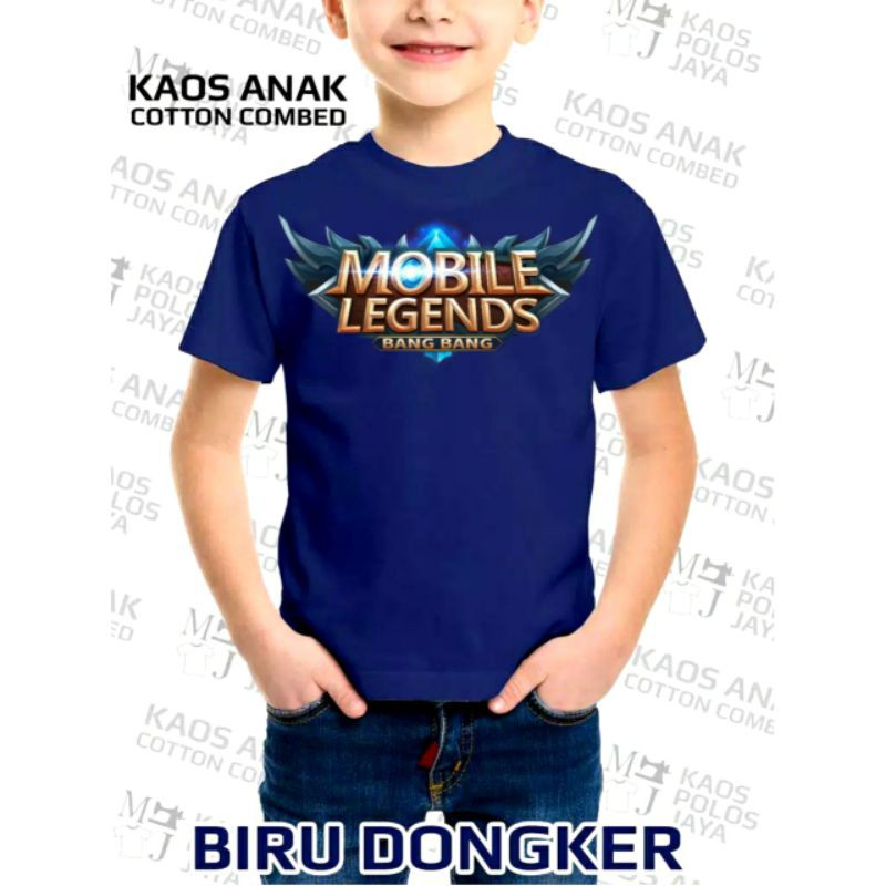 kaos terbaru anak anak motif mobile legends