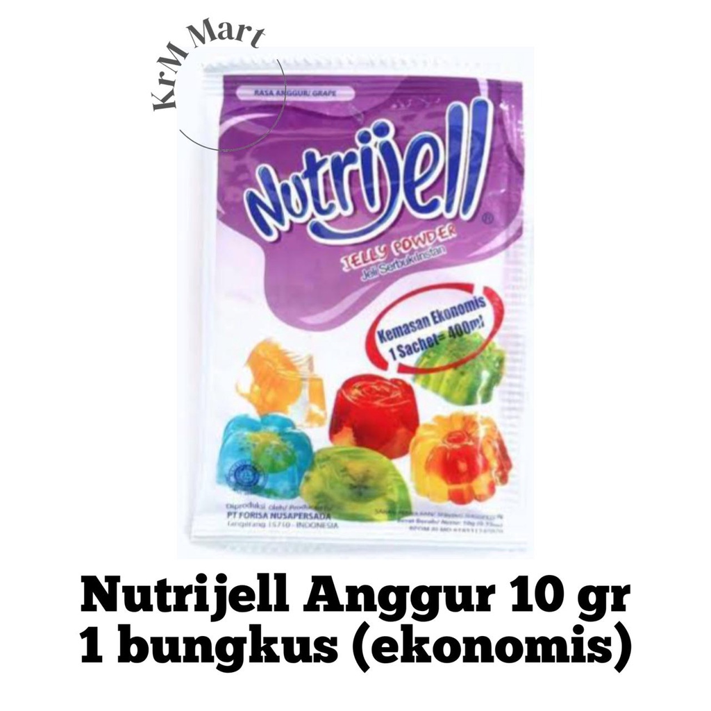 

Nutrijell Anggur 10gr Ekonomis 1 bungkus grape nutrijel