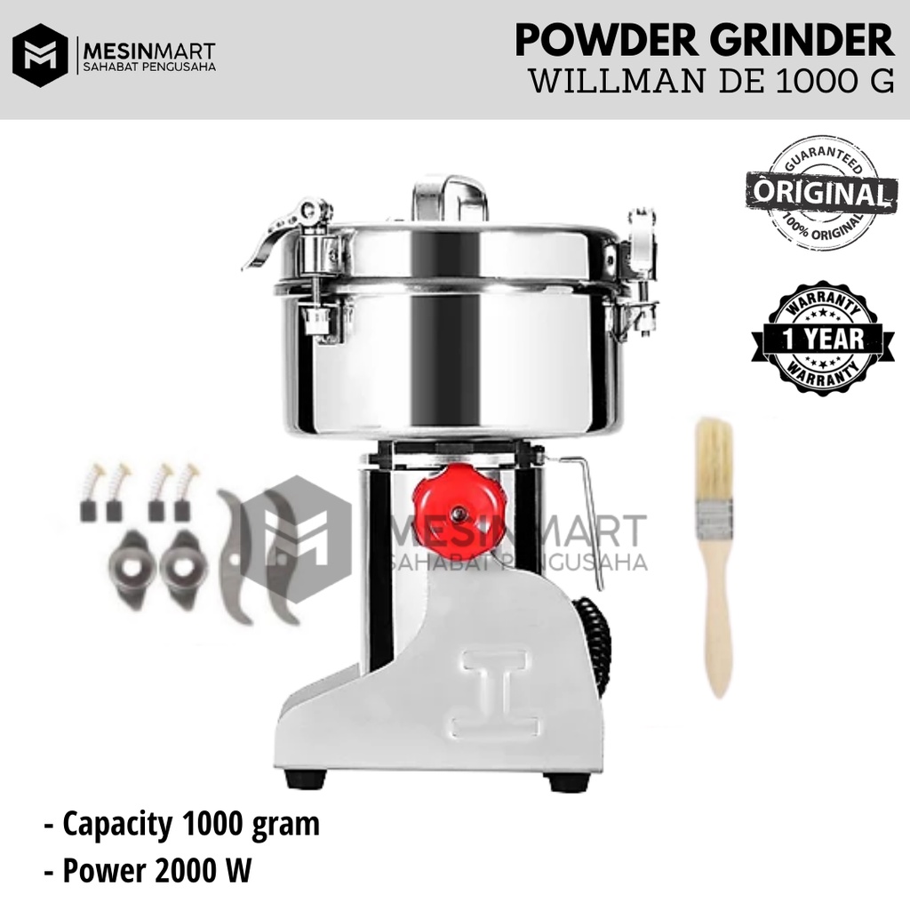 Mesin Giling Bumbu Rempah/ Penepung/ Spice Herb Grinder/Coffee Grinder Miller DE1000G