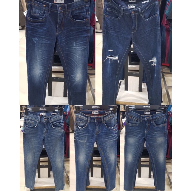 Celana jeans Pria brand EMBA Original 28-38 SLIMFIT