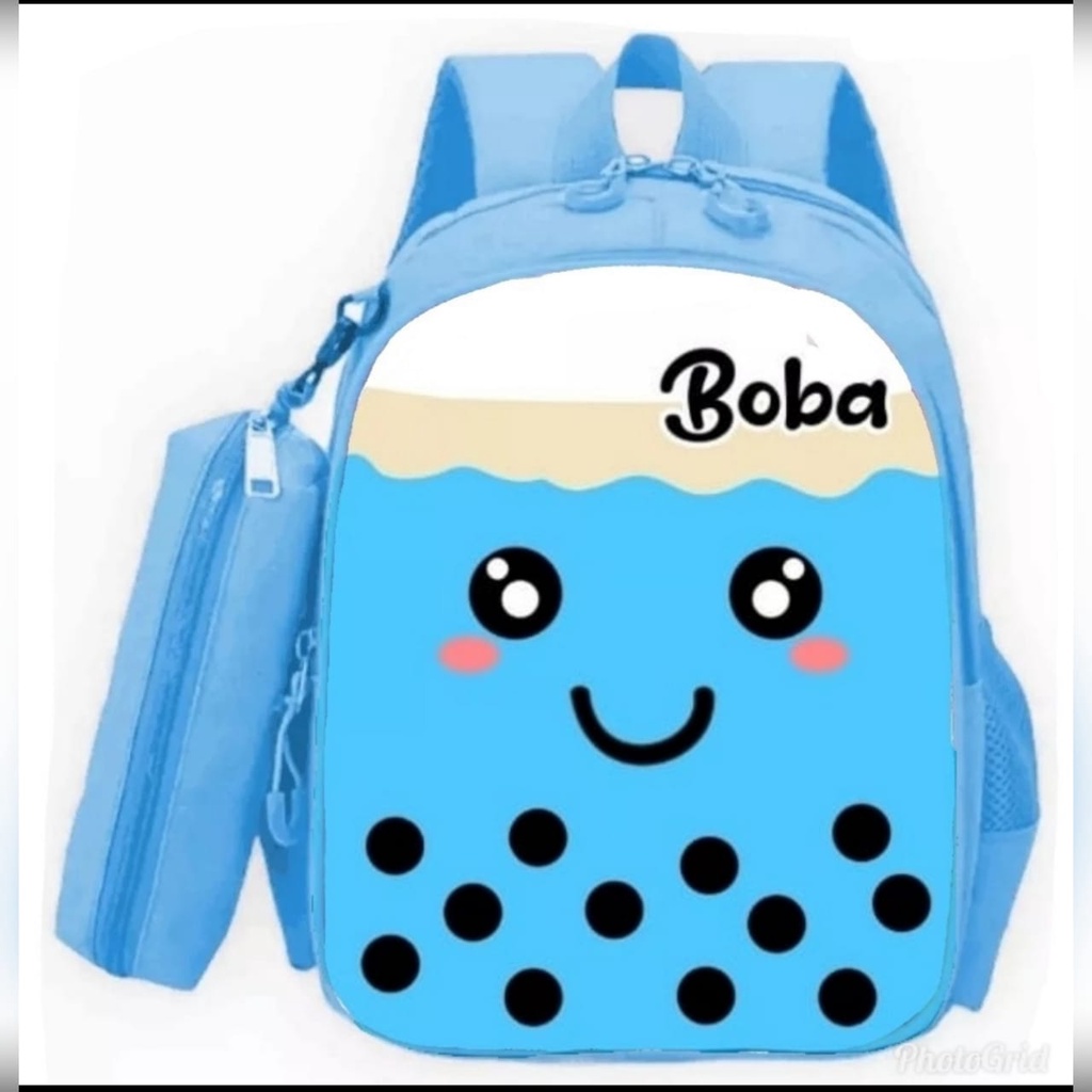 abel shop_Tas Boba - Tas anak sekolah - Tas Ransel Anak - Karakter kartun Boba terbaru 2022 untuk TK &amp; SD 1-4 bisa bayar di tempat tas ransel anak perempuan tas model terbaru kekinian tas ransel boba tas ransel anak perempuan sd