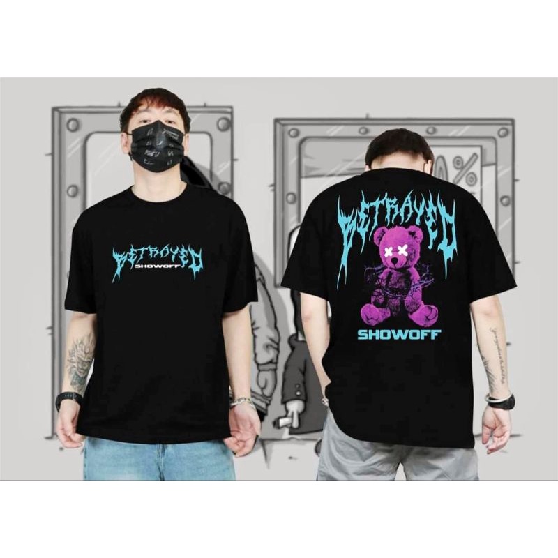 Kaos Tshirt Pria Boneka Hitam Distro Lengan Pendek Motif Sablon Bergambar Keren /Kaos Distro Kaos Pria Kaos Terbaru Kaos Lengan Pendek Kaos Polos Kaos Terlaris T-shirt