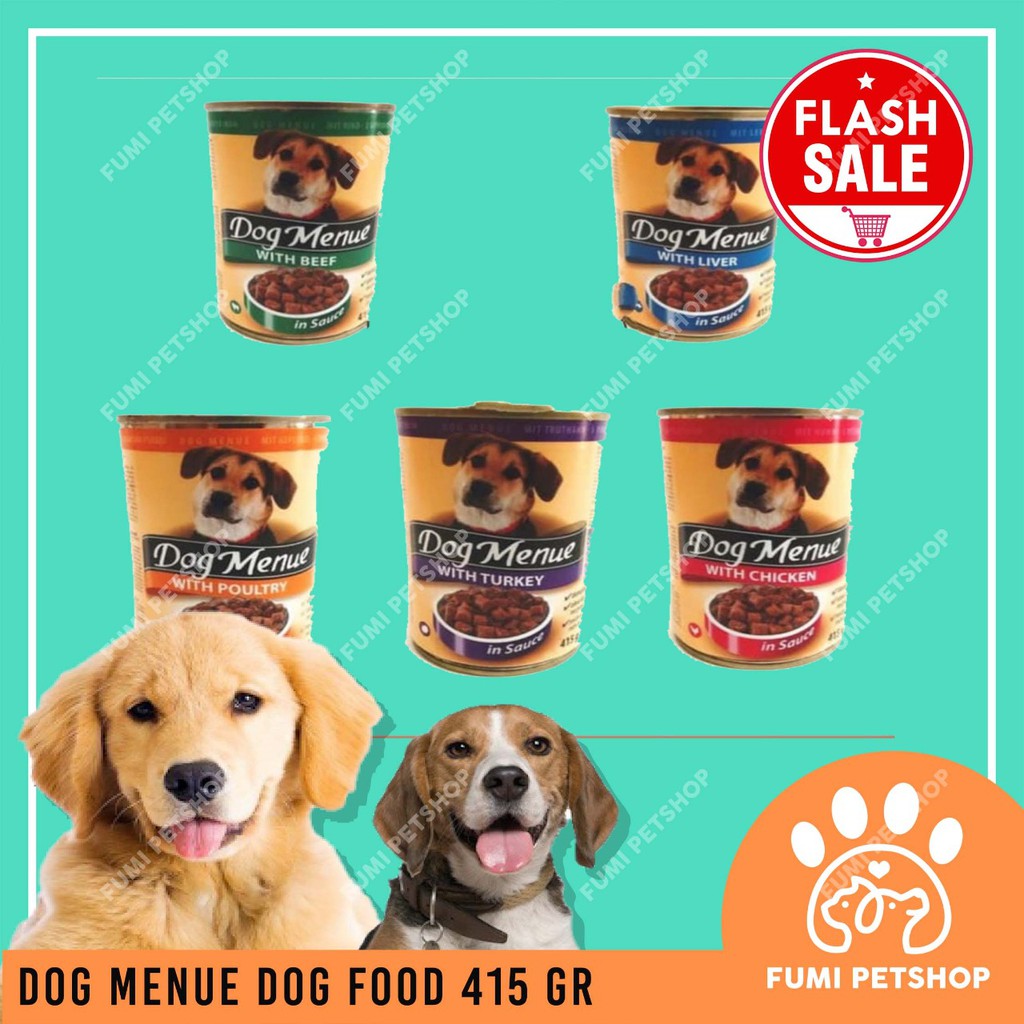 Dog Food Menue In Sauce Can 415 Gr Makanan Anjing Shopee Indonesia