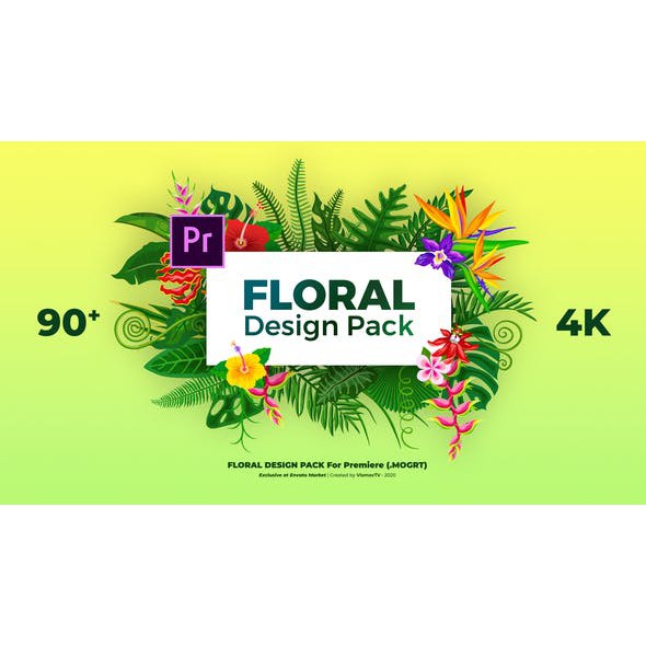Videohive Floral Design Pack Premiere Pro Templates